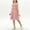 03 Pink, variant on Freshbabe Girls'Solid Tiered Sleeveless Dress With Buttons Casual Summer Sundress