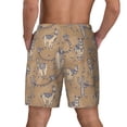 thumbnail image 4 of Balery Cactus Alpaca Mens Swim Trunks Swim Shorts for Men Quick Dry Inseam Beach Shorts with Compression Liner Pocket-Medium, 4 of 9