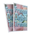 thumbnail image 4 of Freeze Dried Treats 24" x 36" Double Sided A-Frame Sidewalk Sign Includes 2 Plastic Inserts Foldable Portable White Signicade Sandwich Board Innovative Snacks Sweet and Savory Options, 4 of 6