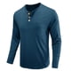thumbnail image 4 of Blusas y camisas de manga larga con cuello redondo para hombre, blusa básica lisa de color puro y musculosa de manga larga, blusas y camisas de manga larga con cuello redondo para hombre., 4 of 5