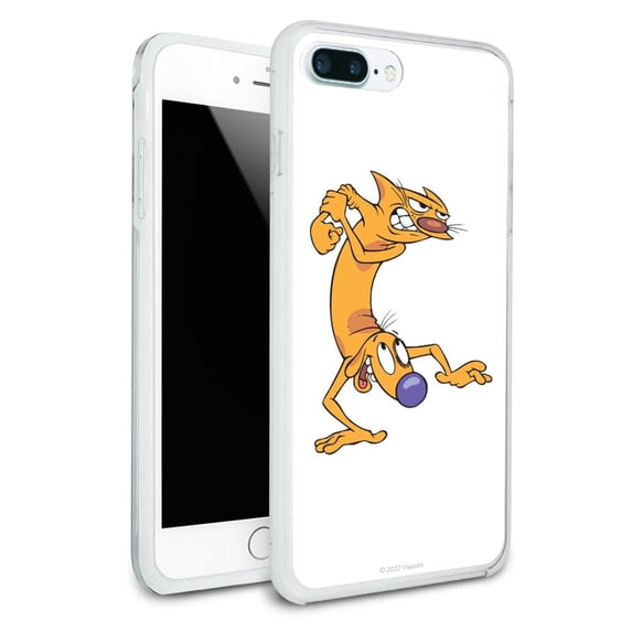 CatDog Ready to Fight Protective Slim Fit Hybrid Rubber Bumper Case for Apple iPhone 7 and 7 Plus