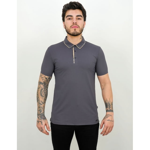 Playera Casual Barabas Tipo Polo Corte Slim Fit