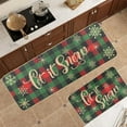 thumbnail image 5 of TOPRenddon Christmas Kitchen Rugs Set of 2 Winter Holiday Xmas Snowflake Kitchen Floor Mats Non-Slip Doormat Runner Rug Decorative Kitchen Mat for Home Christmas Decor, 15.7"x23.6"+15.7"x47.2", 5 of 6