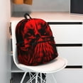 thumbnail image 5 of Honeii The Red Head Skull Print School Backpack,Casual Lightweight Travel Rucksack Daypack,Backpacks for College High, 5 of 6