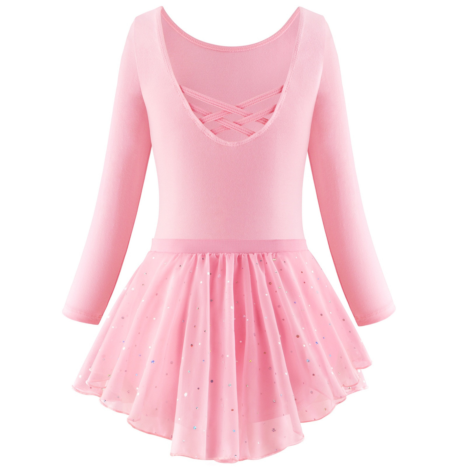 Cinda Girls Ballet Tutu Dress – Pink/Red/White, Ages 3-8, Leotard & Unitard