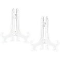 thumbnail image 1 of Funzhan 2pcs Clear Acrylic Easels Plastic Plate Stands Holders Fold Display Stand Picture Frame Photo Artwork Home Decoration - 3 Inch, 1 of 6