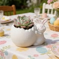 thumbnail image 2 of Birdeem Small Ceramic Planter for Indoor Plants, Mini Desktop Flower Pot, Succulent Container with Drainage, Cute Home Decor Gift, 2 of 7