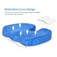 thumbnail image 2 of Cojín de asiento de gel para coche de oficina, cómodo dolor para aliviar las nalgas, soporte de espuma viscoelástica, 2 of 8
