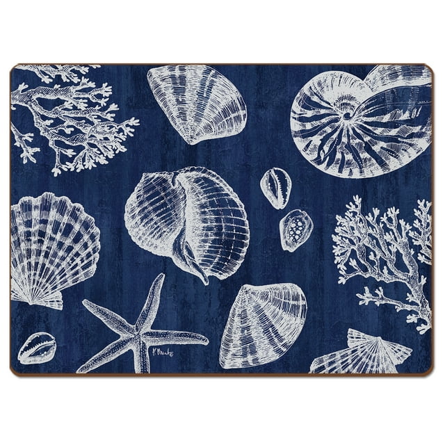 Cala Home "St Tropez Shells" Premium Decorative Hardboard Cork Back