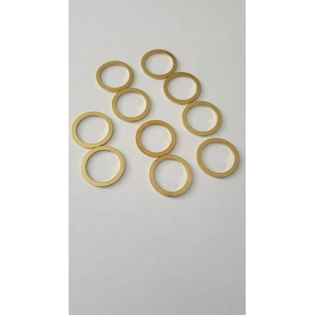 10 Pack of 1-inch to 20mm Brass Ring Adapters Reducer Bushing for Diamond Saw