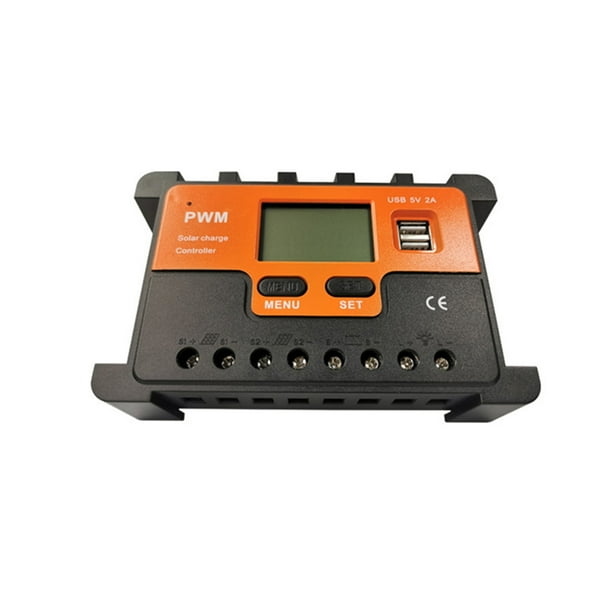 Seitruly Controlador de carga solar 24V Ecualizador Regulador de control de Pantalla LCD inteligente Director Controladores de potencia Electrónica miscelánea 12V24V50A