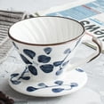 thumbnail image 3 of Giaone Elegant Ceramic Coffee Filter Cone Brewing Tool For Home Office Camping, 3 of 16