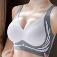 thumbnail image 3 of Brasier Mujer Ropa Interior Transpirable con Aros y sin Costuras para Mujer, Sujetador Push up Grande y Pequeño para Yoga, Dormir y Transpirable. Mediana, 3 of 7