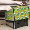 thumbnail image 6 of KLL Cartoon Frog Print 4 Slice Toaster Dust Covers Kitchen Small Appliance Cover with 2 Pockets,Can hold Jam Spreader Knife & Toaster Tongs (12.4 x 10.6 x 8.2), 6 of 6