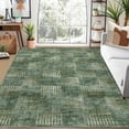 thumbnail image 2 of Hasoo Large Modern Area Rug 9' x 12' Rugs for Living Room Abstract Geometric Pattern Carpet, Green, 2 of 7