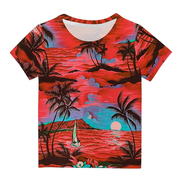Niño Pequeño Camisa de Pascua Chico Divertido Gráfico de Manga Corta para Chicos Niñas, Coloridas Camisetas 3-14 Años