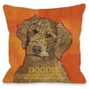 "Doodle" Indoor Throw Pillow by Ursula Dodge, 16"x16"