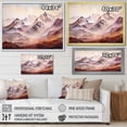 thumbnail image 4 of Designart "Canadian Winter Wonderland Mountain Landscapes" Extra Large Landscapes Framed Wall Art - Traditional Grey Mountains Winter Bedroom Framed Canvas Wall Art, 4 of 6
