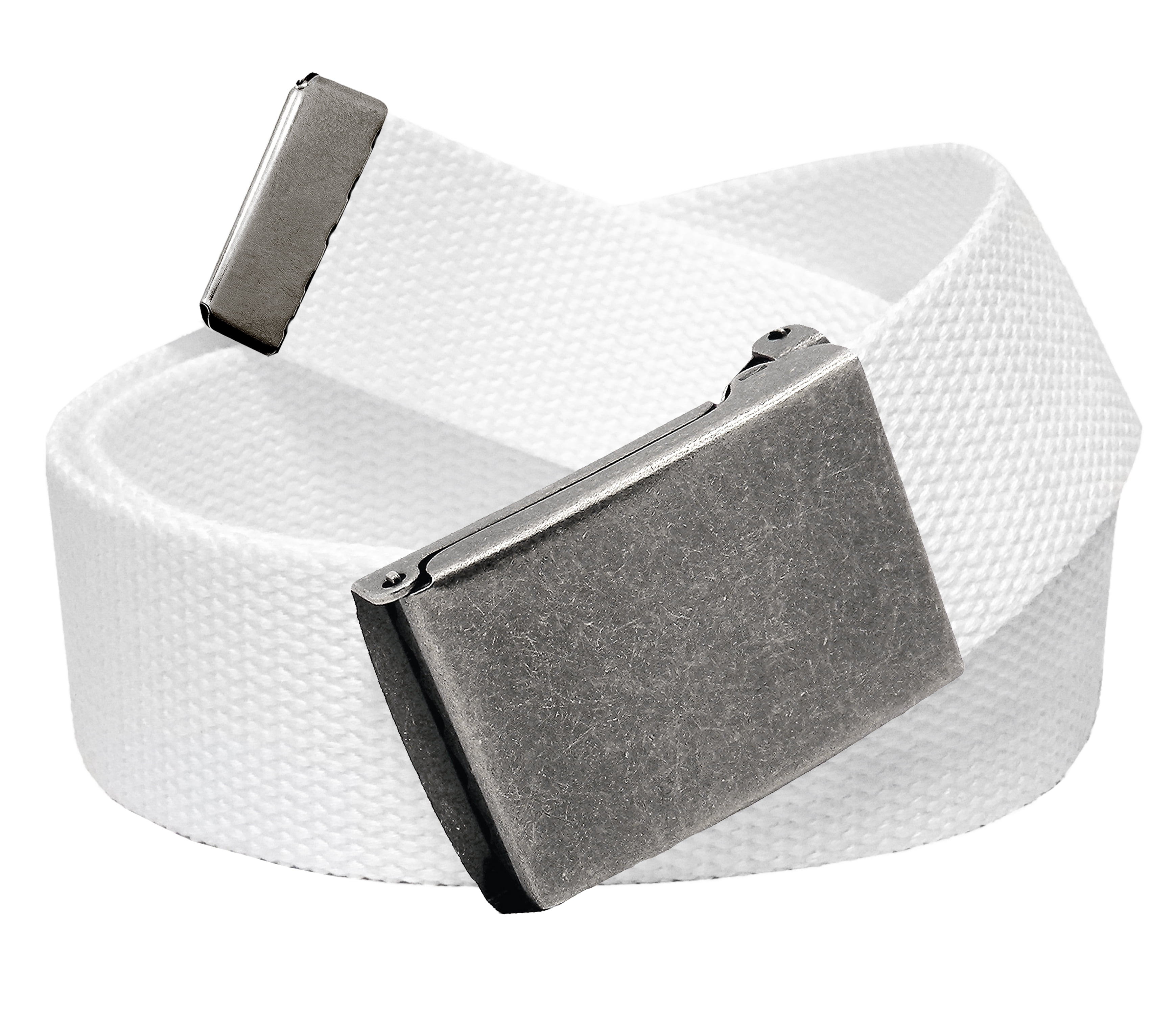 Cut to Fit Men's Golf Casual Belt Antique Silver Flip Top Buckle 1.5