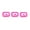Pink, variant on Silicone Mouth Opener (MIXED COLORS) Pack-3