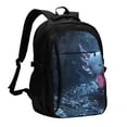thumbnail image 1 of Balery Heart Axolotl Mochila con carga USB para hombre y mujer - Mochila impermeable y antirrobo para laptop con puerto USB para viajes, trabajo, 1 of 7