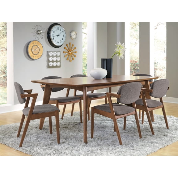 Coaster Malone 5-Piece Rectangular Dining Table Set, Dark Walnut