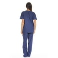 thumbnail image 2 of Just Love Women's Medical Scrubs - Six Pocket Set with Comfortable V-Neck and Cargo Pant (Navy, Small), 2 of 3