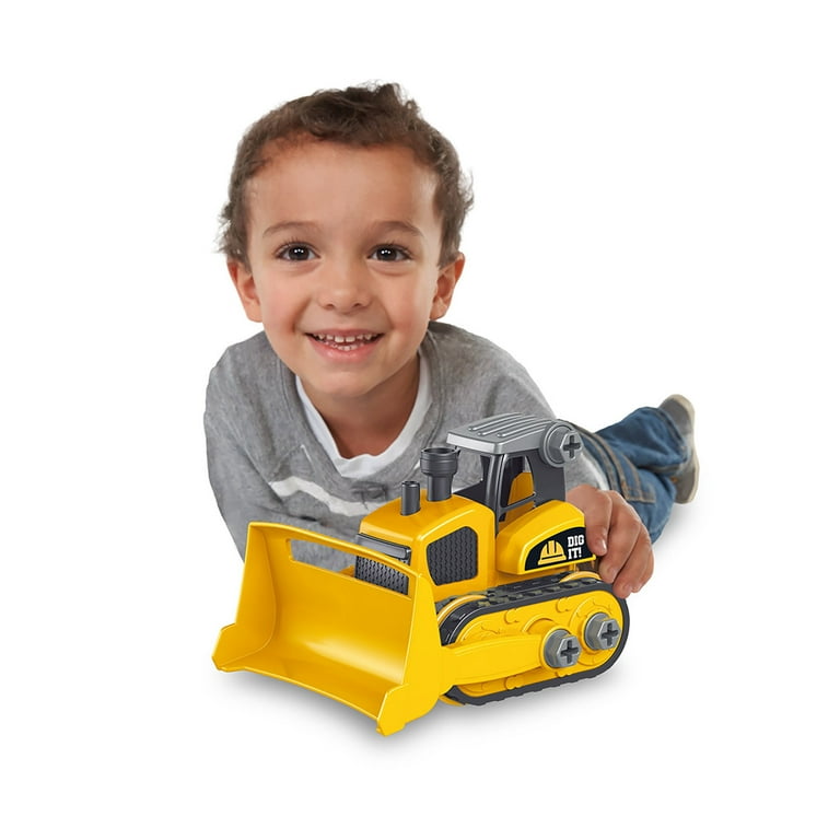 Kid Galaxy Take Apart Bulldozer Construction Vehicle w Screwdriver