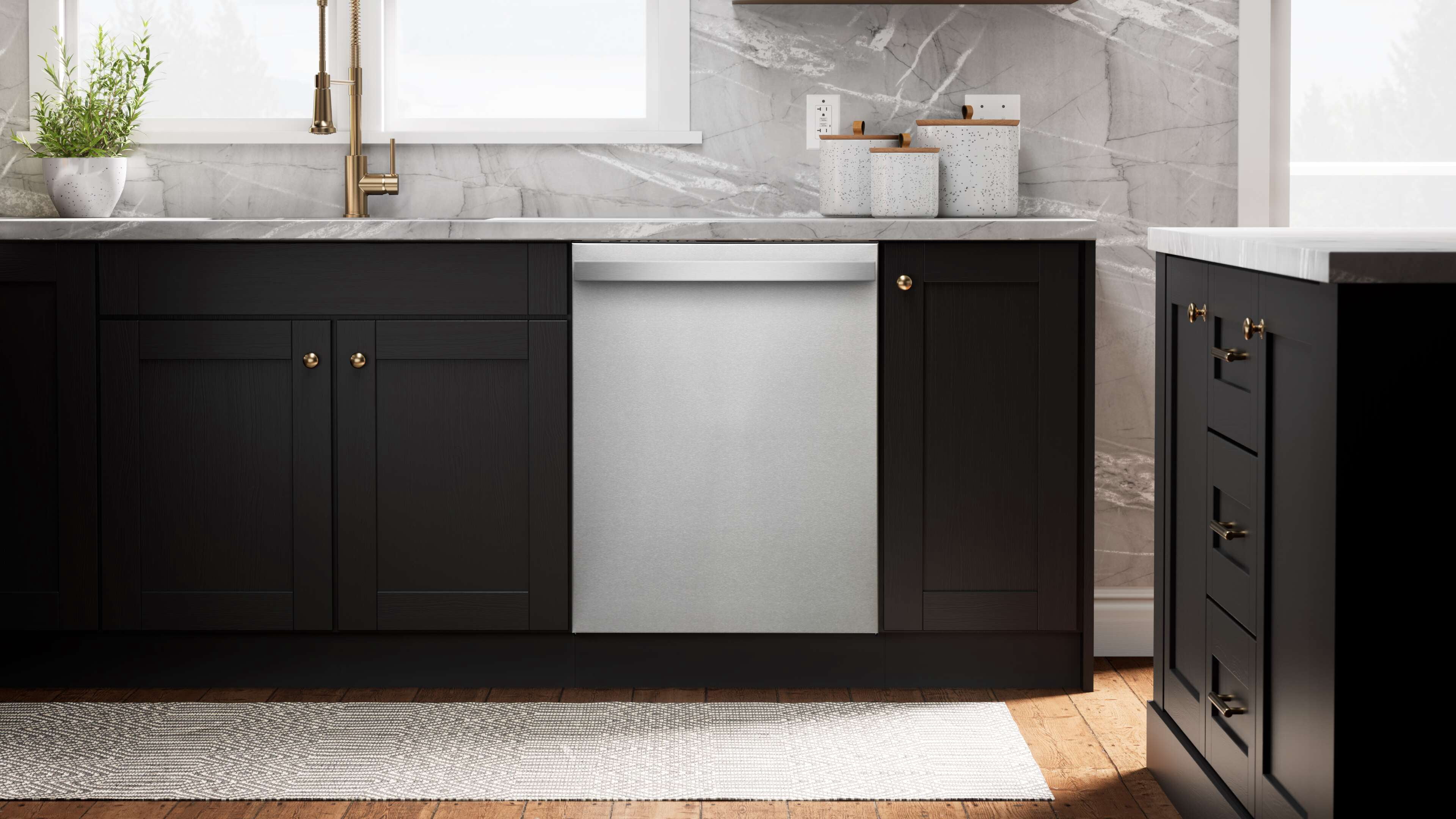 Kenmore Elite 24” Built-in-Dishwasher w/ 3rd Rack & Direct Wash & Turbo Dry with Handle-SS
