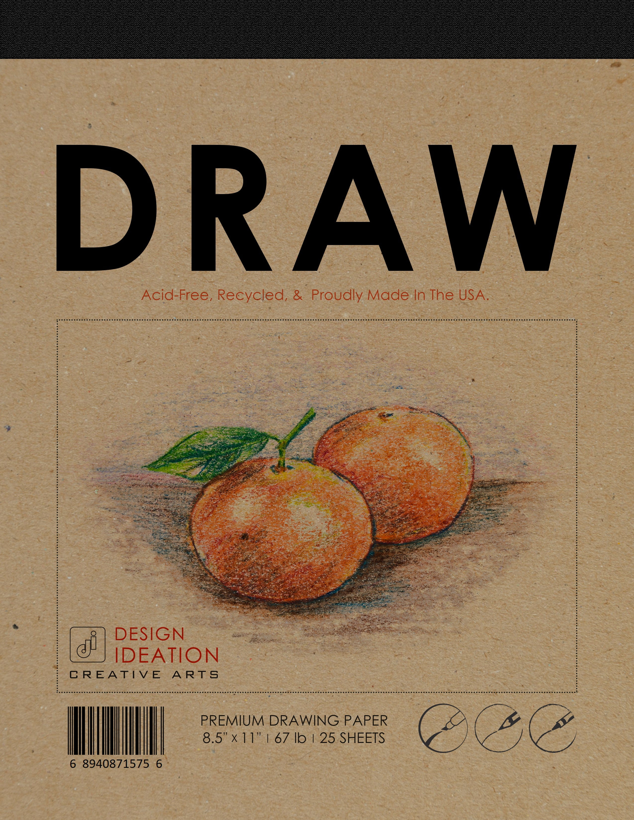 Drawing Pad. Removable Sheets. Mixed Media Paper. Lay Flat Reinforced Binding. (11" x 17") PAD-2550-TS (1 Pad)