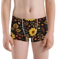 thumbnail image 5 of Yiaed Fall Sunflowers Leaves Print Boys' Boxer Briefs Cotton Casual Stretch Comfort Boys Boxers - Kids Boxer Briefs Underwear for Boys (6-18)-X-Large, 5 of 5