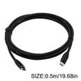 thumbnail image 2 of USB3.1 Type-c a USB Type-c Cable doble PD 100W 5A Cable de carga rápido macho a macho Cable de datos, 0.5m Advancent EL5612-01B, 2 of 2