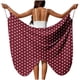 thumbnail image 3 of TaTaai Women Solid Color Sheer Chiffon Beach Cover Up Wrap Sarong Long Skirt with Tie Waist Lightweight Flowy Dress for Swimwear Vacation Pool Party Wear Gift, 3 of 9