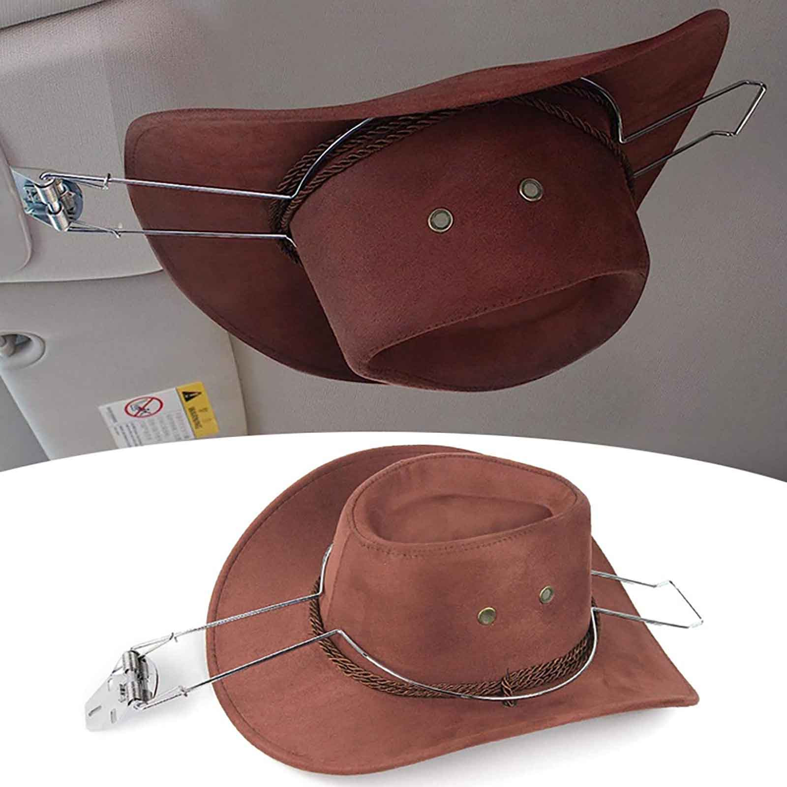 KYOSTAR Cowboy Hat Rack / Holder – For Truck Or SUV – PU Leather, Seat Mount Storage