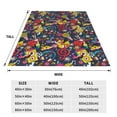 thumbnail image 3 of Fuzoiu Rock Music Print Ultra-Soft Micro Fleece Blanket,All Seasons Flannel Throw, Lightweight Blanket for Bed, Sofa, Couch, Movie Night, Camping, and Travel-80"x60", 3 of 7