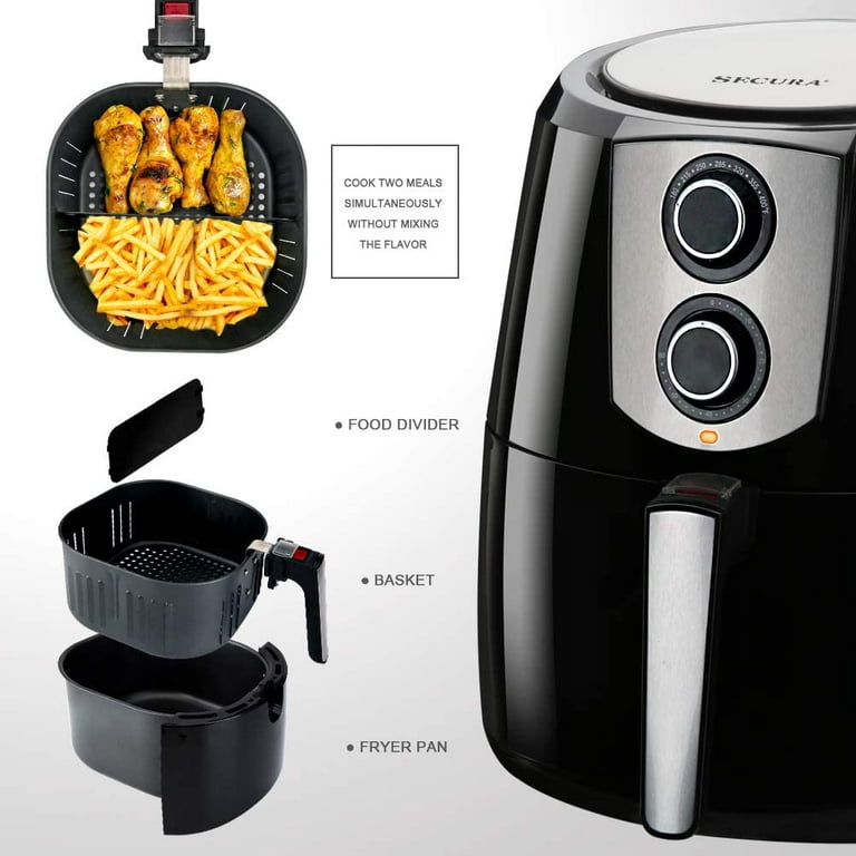 Buy Wholesale China Double Airfryer - Hot Air Fryer - 2 Cooking  Compartments - 12 Automatic Programmes - 9 Litres & Double Air Fryer at USD  60