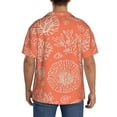 thumbnail image 5 of Fotbe Beautiful Corals print Short Sleeve Button Down Shirts for Men Casual Summer Beach Wrinkle Free Shirt-4X-Large, 5 of 7