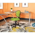thumbnail image 4 of OSP Home Furnishings Mesh Back Armless Task Chair with Padded Fabric Seat, Green, 4 of 5