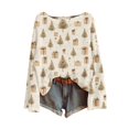 thumbnail image 2 of Chandails d'Automne et d'Hiver Grande Taille pour Femmes Chandails de Noël pour Femmes 2025 Col Rond Vacances d'Hiver Mignons Pulls Jaune Pâle m, 2 of 4