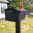 thumbnail image 2 of Gibraltar Mailboxes Patriot Plastic, Mailbox Post, Black, GMB115B, 2 of 7