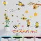 thumbnail image 3 of Pegatinas de pared para decoración del hogar, dormitorio infantil, con diseño de abeja pequeña de dibujos animados, pegatinas para ventanas de vidrio, pintura autoadhesiva, 3 of 5
