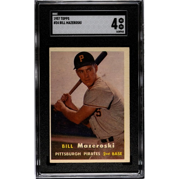 1957 Topps Bill Mazeroski #24 RC SGC 4