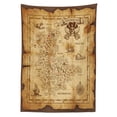 thumbnail image 3 of Ambesonne Island Tablecloth Rectangular Table Cover, Old Paper Treasure Map, 60"x90", Beige Brown, 3 of 4