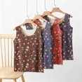 thumbnail image 4 of HAiming Womens Thermal Tank Tops Floral Print Sleeveless Base Layer Vest Seamless Crewneck Warm Winter Tees, 4 of 4