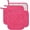Dark Pink, variant on 100% Cotton Kitchen Everyday Basic Terry Pot Holder Heat Resistant Coaster Potholder for Cooking and Baking Set of 5 Wine