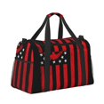 thumbnail image 2 of Kdxio Nautical American Flag Travel Duffel Bag Gym Bag Weekender Travel Bag Gym Bag for Women &Men Airplane Travel Essentials for Flying, 2 of 7