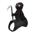 thumbnail image 5 of Halloween Grim Reaper Dog Costume, Rider Style Dog Halloween Costumes with Scythe, Funny Pet Halloween Costumes for Dogs, Spooky Dog Costume for Halloween Party, 5 of 8