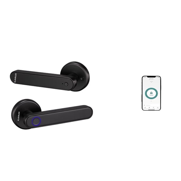 KLAVRLOX - Smart Door Lock with Keypad and Fingerprint, Deadbolt Security Lock for Bedroom or Front Door