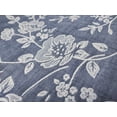 thumbnail image 5 of Marguerite Floral Navy 3-Piece Soft Matelasse Jacquard Cotton Blend Quilt Set - Full/Queen, 5 of 5