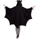 thumbnail image 4 of Creations Womans Black Bat Zip Hoodie Halloween Costumes for Adults, 4 of 5